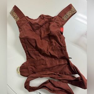 Sakura Bloom Carrier with Leopard Print Straps